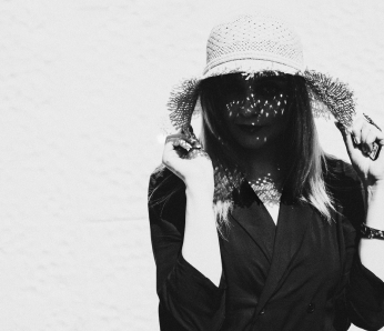 Black and White Summer Portrait